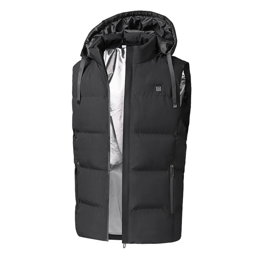 7 Stages-Zone Electric Heating Vest | Hooded Sleeveless