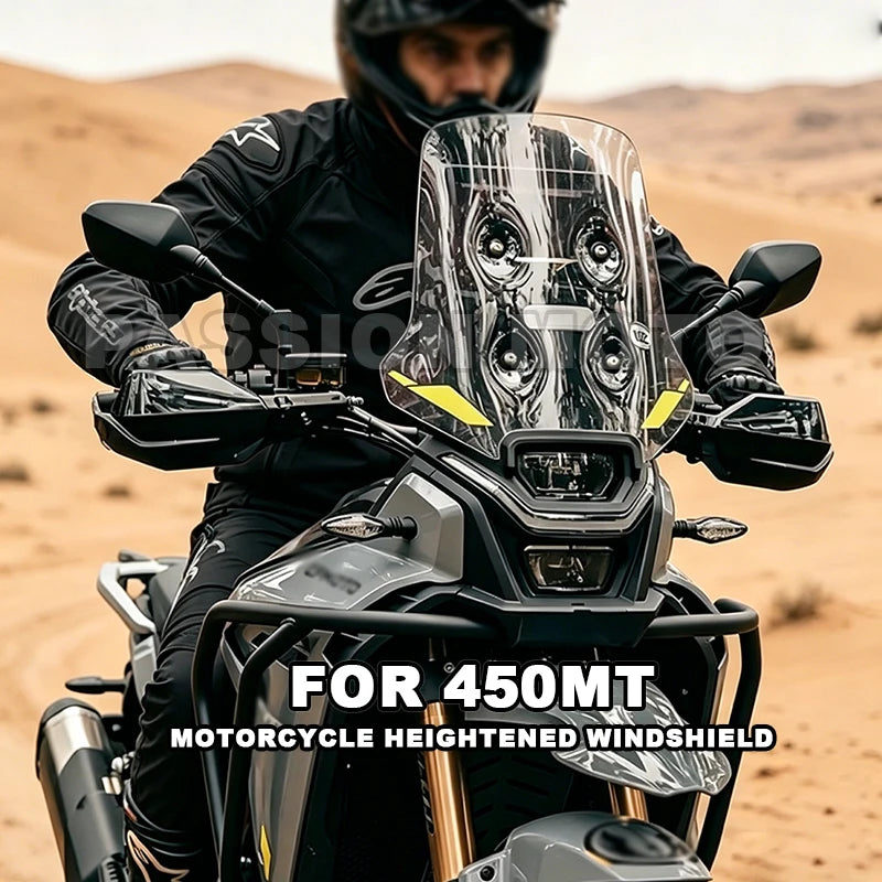 CFMOTO 450MT Windshield — Raised Windscreen for 450MT 2024 2025 2026