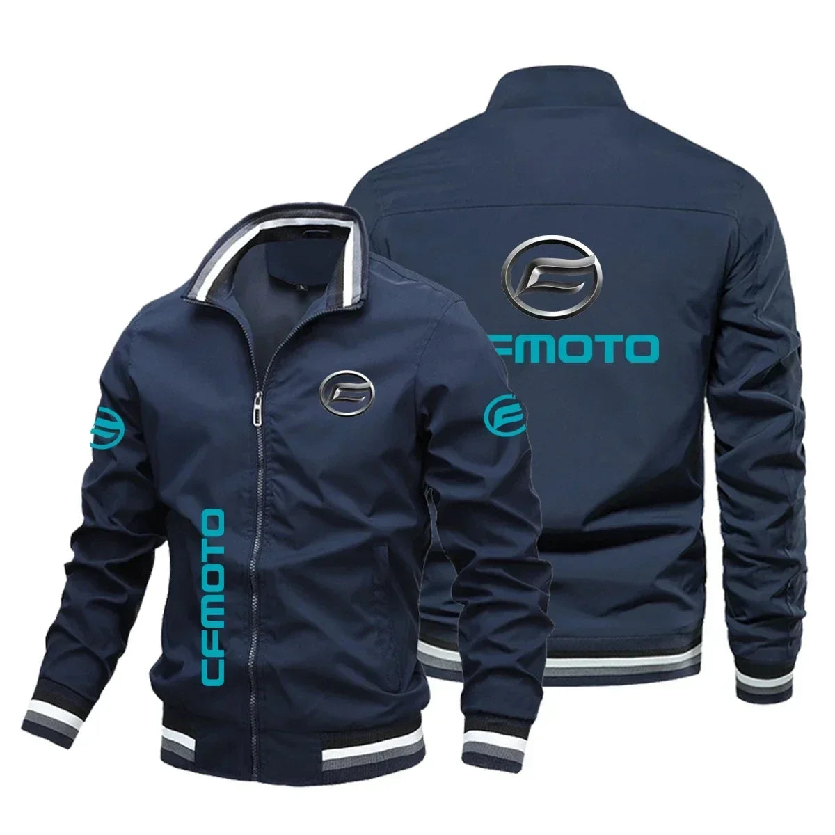 CF Moto Jacket - Silver Sea Blue