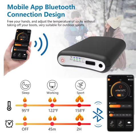 App Remote Control Battery 5V 5000mAh  Rechargeable Power Bank mini