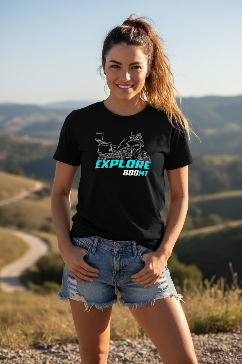 CF Moto 800MT Explore Tee - Female Model