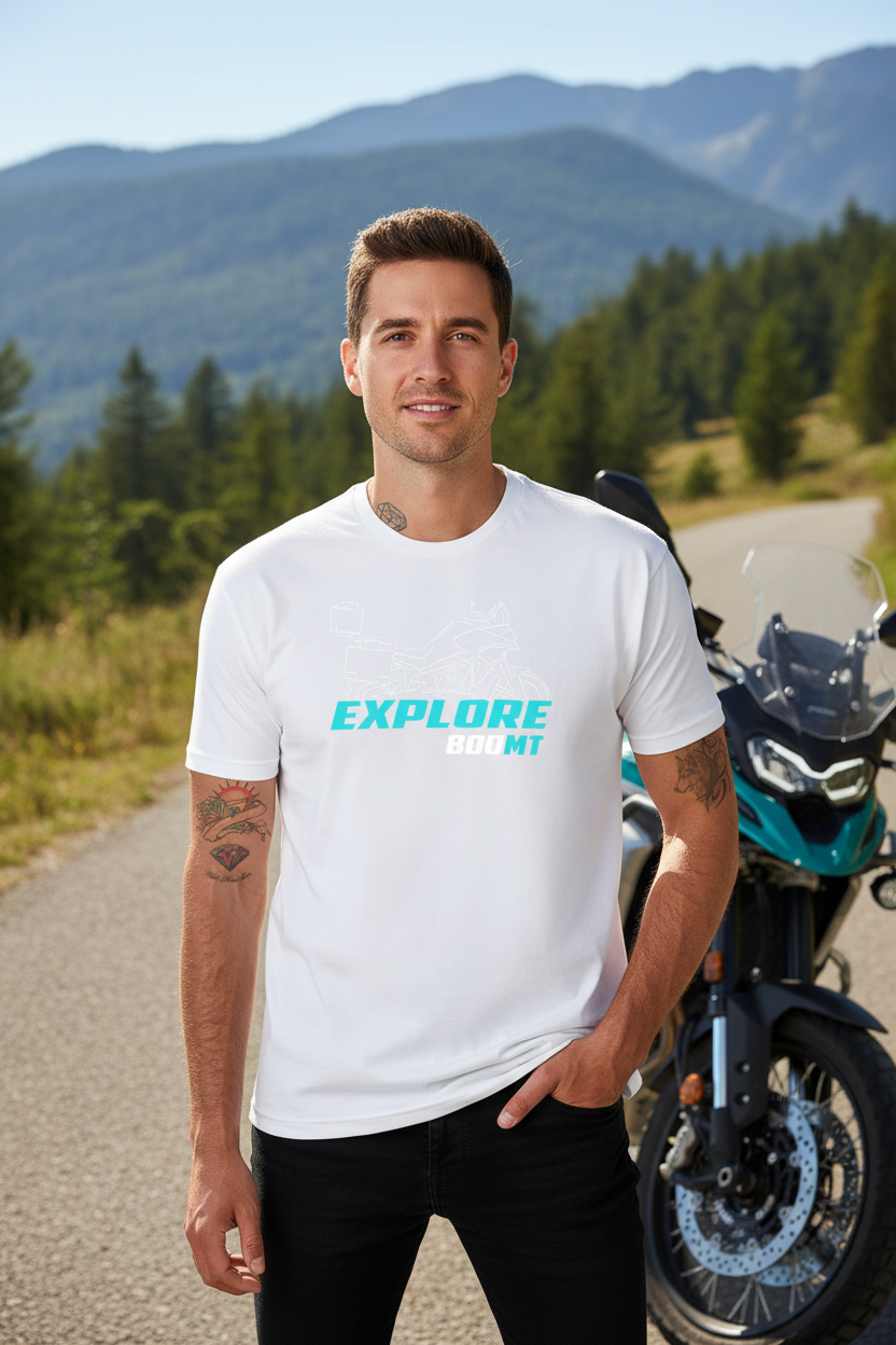CF Moto 800MT Explore Tee - Model Shot