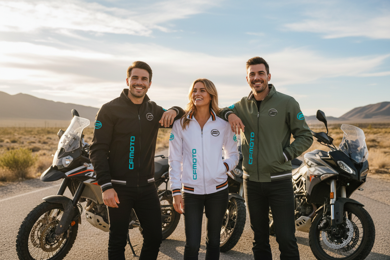 CF Moto Jacket - Group Shot