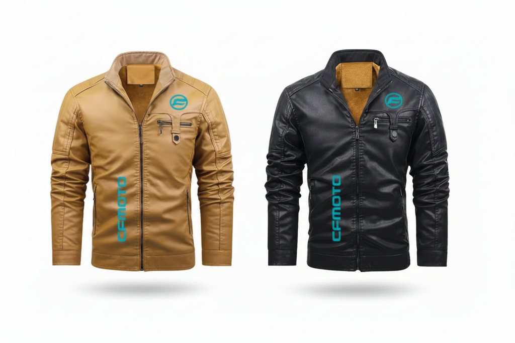 CFMOTO Leather Jackets - Both Front Facing