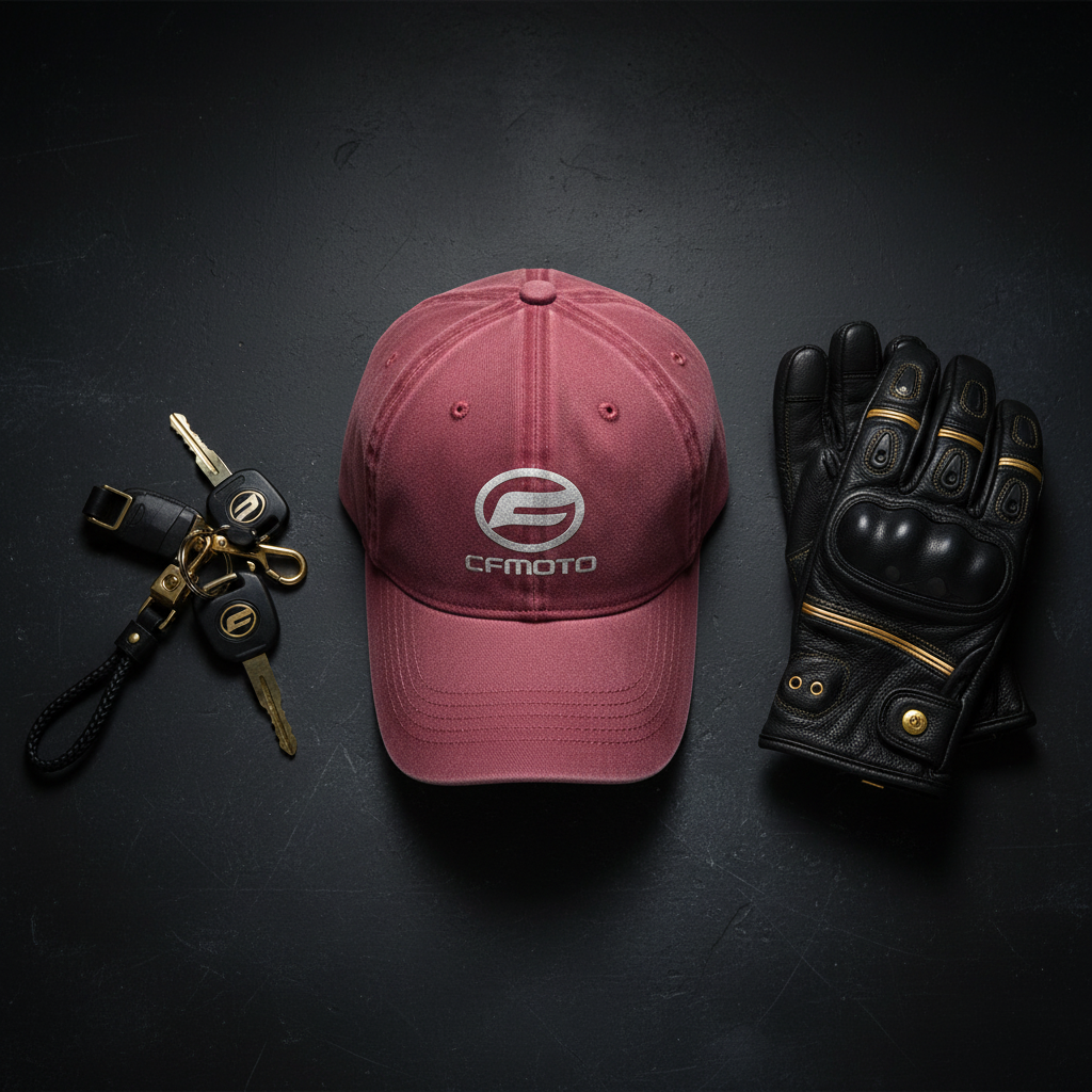CFMOTO Pink Cap Flat Lay